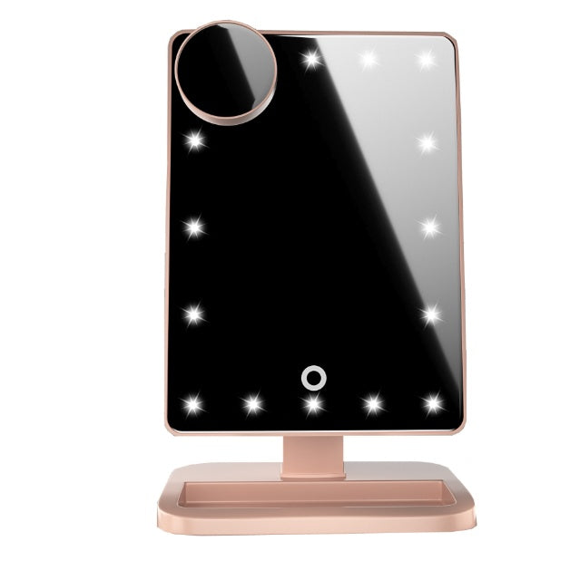 Espejo de Maquillaje Inteligente LED con Pantalla Táctil, Música Bluetooth e Iluminación