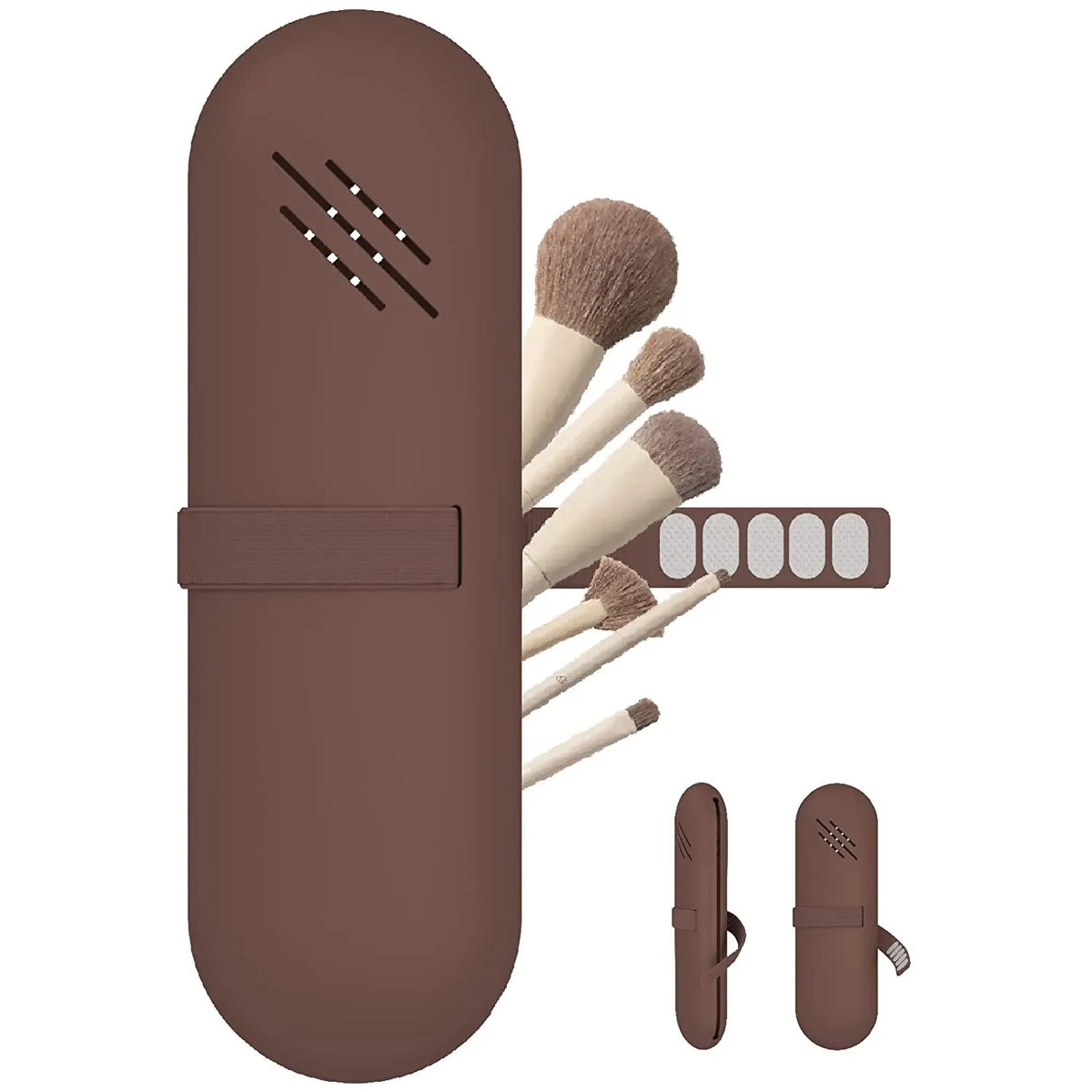 Travel Makeup Brush Holder Case – Elegant Cosmetic Bag for Makeup Brushes
