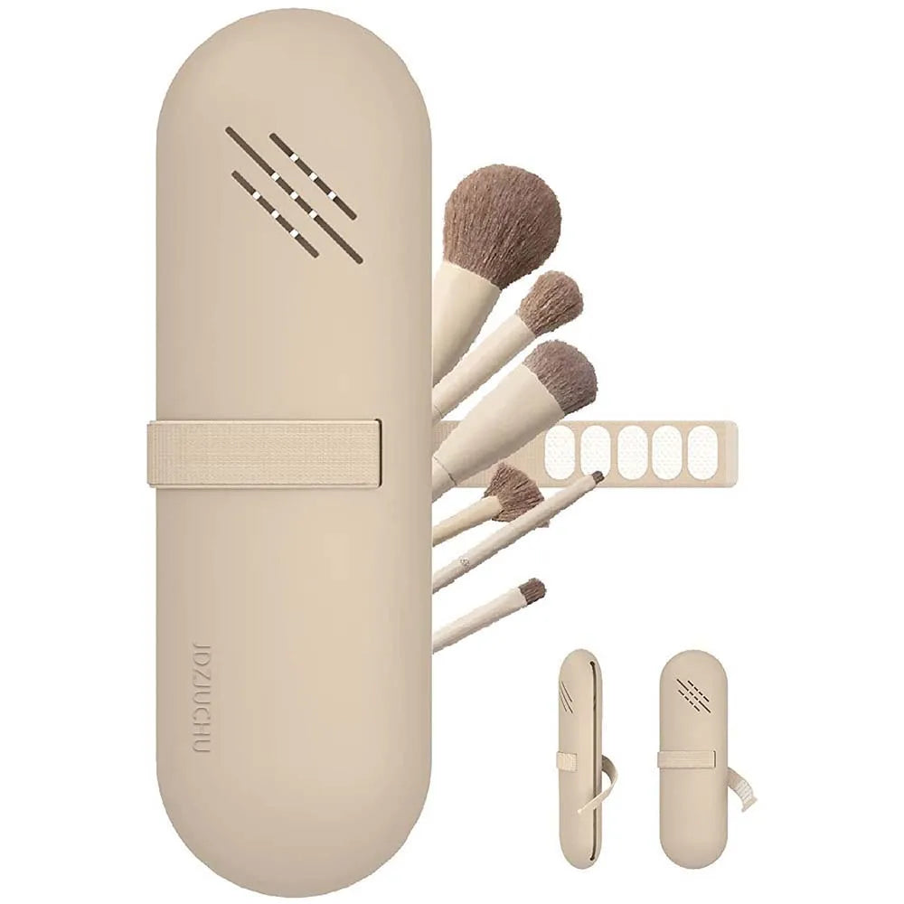 Travel Makeup Brush Holder Case – Elegant Cosmetic Bag for Makeup Brushes