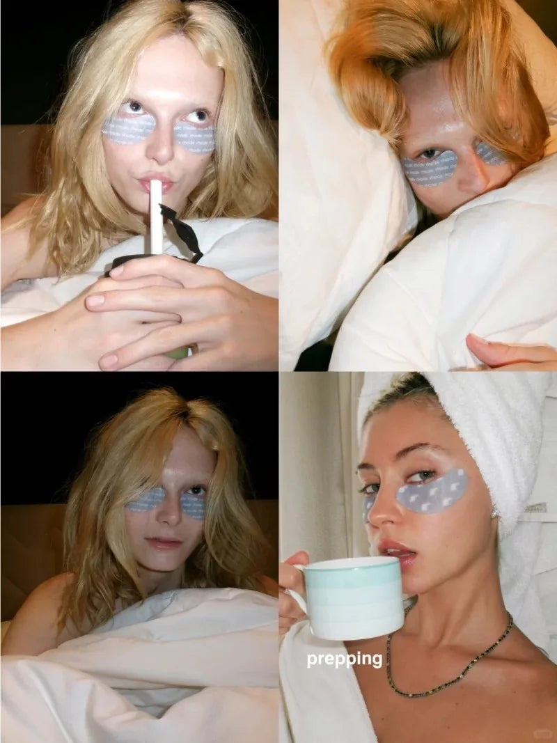 Cooling eye patches for puffiness and skincare routine