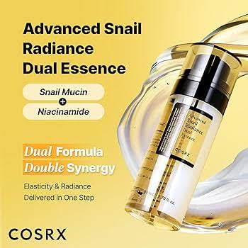 COSRX snail radiance dual essence texture 