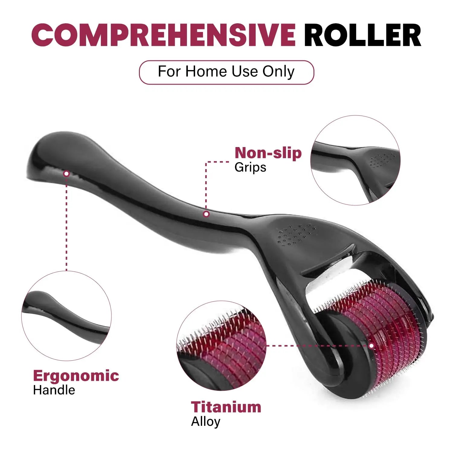Dermaroller for microneedling skincare tool