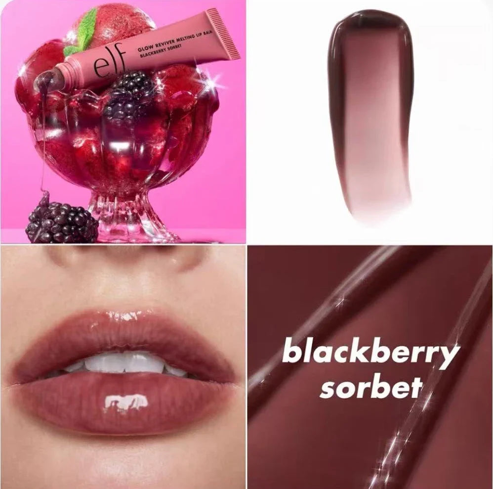 e.l.f. Glow Reviver Melting Lip Balm Blackberry Sorbet