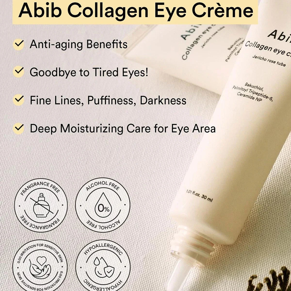 Hydrating eye cream daily use skincare