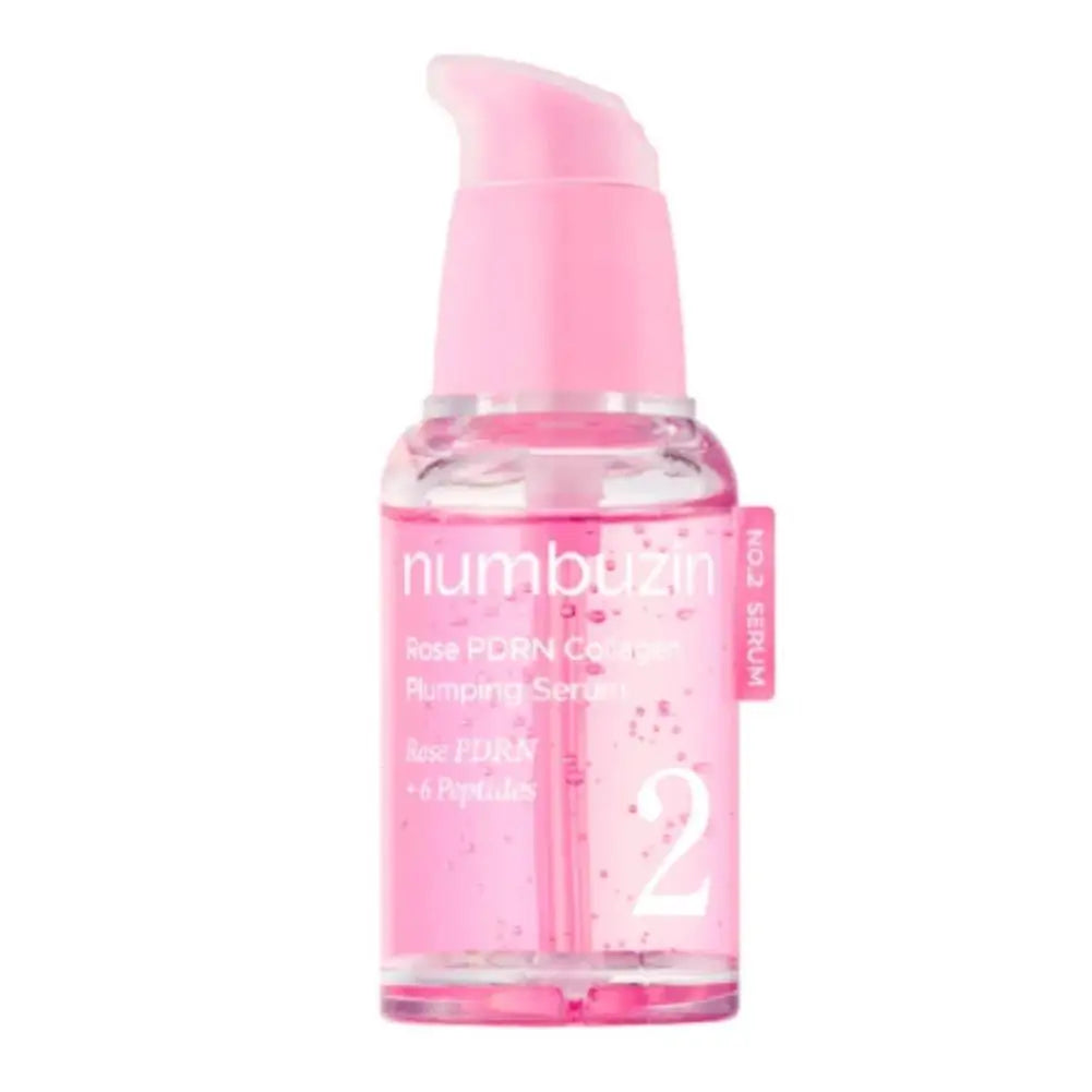 Numbuzin No 2 Rose PDRN Collagen Plumping Serum bottle