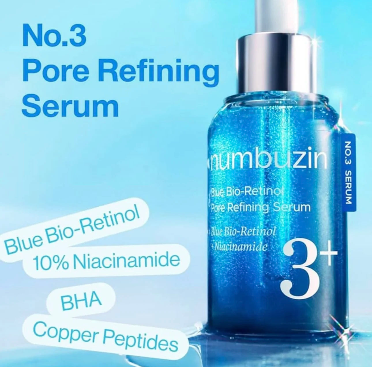 Numbuzin Blue Bio Retinol Pore Refining Serum