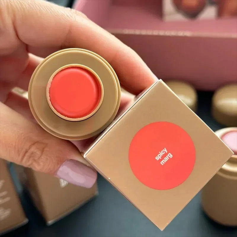 Rhode cream blush Spicy Marg warm terracotta shade for cheeks and lips