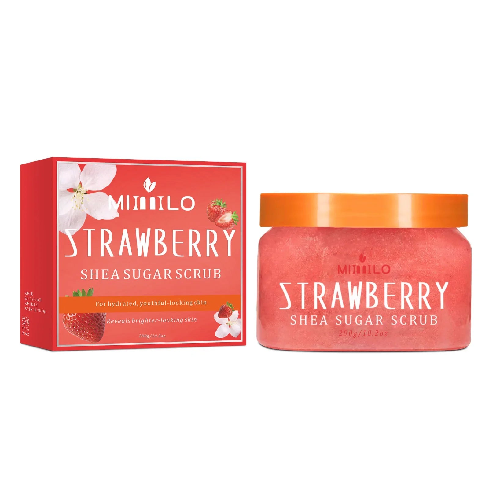 Shea sugar strawberry body scrub 