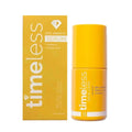 Timeless skincare serum bottle and packaging on a white background