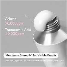 Texture of TOSOWOONG Arbutin and TXA lightweight face cream