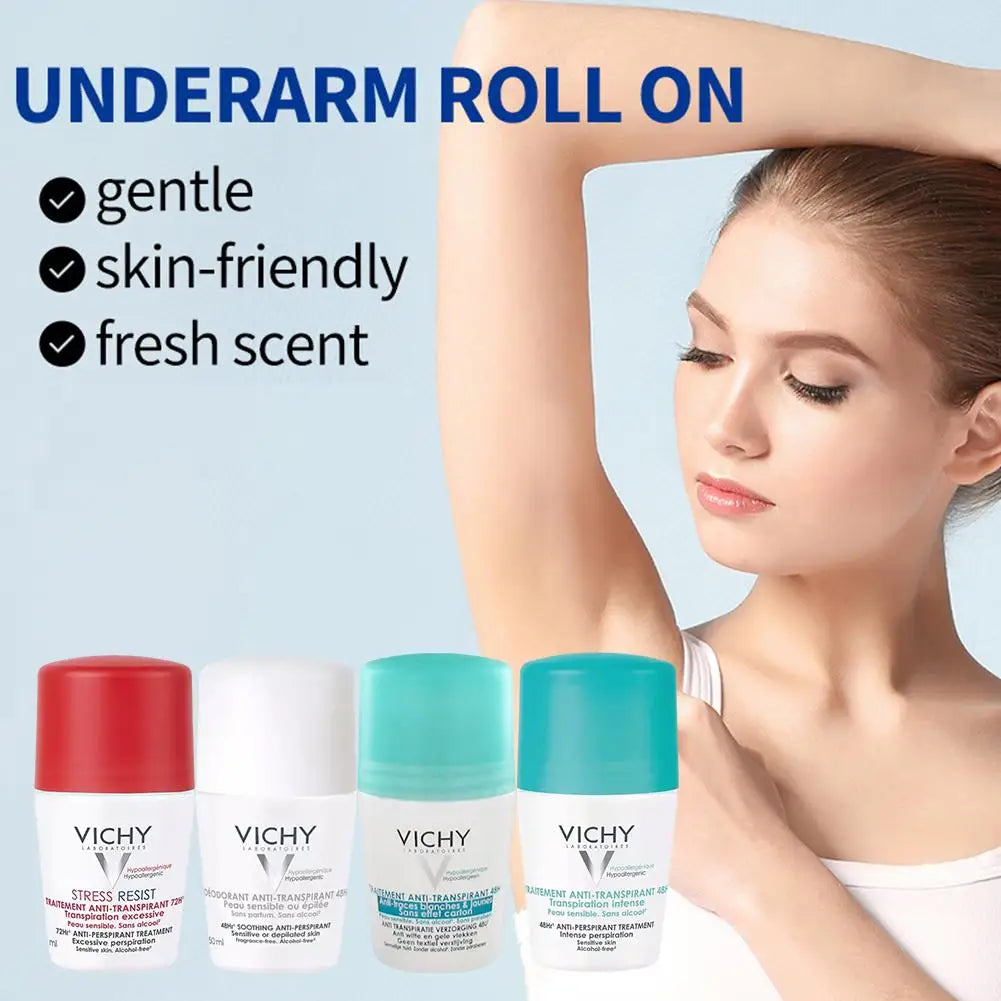 Vichy anti-perspirant treatment for stress-induced sweating

